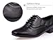 BeiBestCoat Men's Classic Lace-up Leather Dance Shoes Modern, Black, Size 10.5