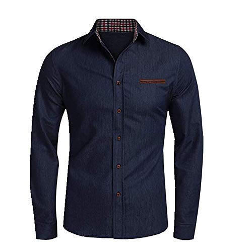 Camicia-Uomo-Primavera-Autunno-Slim-Camicia-Manica-Lunga-Casual-Camicie-Uomo-Abbigliamento