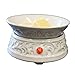 Candle Warmer Wax Melts Warmer White Ceramic for Scents 2-in-1 Electric Air Freshener Warms Tart Cubes Fragrance Oil & Candles Melts Tart Cubes for Hours Long Lasting Odor Eliminating Plug in