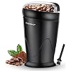 Aigostar Elektrische Koffiemolen 60 g met RVS Messen- 150 Watt, Draagbare, Wasbare, Transparant Deksel, BPA Vrij, Zwart…
