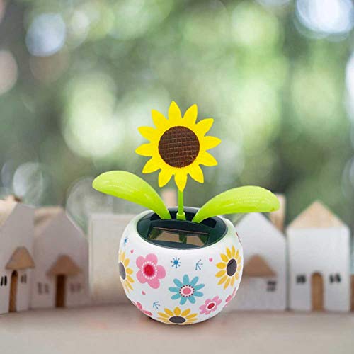 DETTELIN Solar Powered Dancing Flowers Cute Swinging Insect Animal