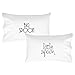 Oh, Susannah Big Spoon Little Spoon V1 Couples Pillowcases Wedding Present or Engagement Gifts for Couples Boyfriend Pillow Cases His and Her Pillow Cases (Two 20x30 Standard Size Pillowcases)