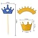 72pcs Gold Glitter Crown Cupcake Toppers and Wrappers for Baby Shower Birthday Wedding Party Decorations
