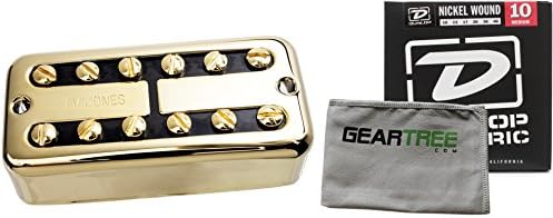 TV Jones FTB-UVGLD TV Classic Universal Mount Gold Bridge Pickup w/ Geartree Cloth and Pack of Strings