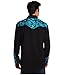 Scully Floral Tooled Embroidered Snap Front Shirt P634 TUR **, Blue, X-Large