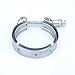 Stainless Steel V Band Clamp & Male/Female Flange Assembly Set 2.5 Inch(I.D.)