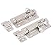 uxcell Stainless Steel Safe Latch Slide Lock Door Window Bolt 60x26mm Long 2pcs