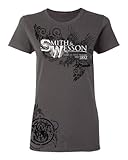 Smith & Wesson Ladies Eagle Filigree T-Shirt Charcoal