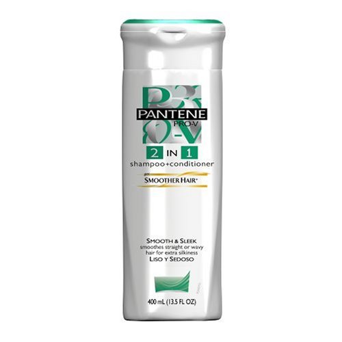 Pantene Pro-v Shampoo smooth n sleek 2n1* 13.5oz (080878008223)