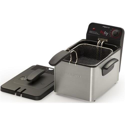 Click Here to See More Images Presto 05461 ProFry Deep Fryer, Big 8-cup food capacity
