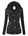 MBJ WJC643 Womens Pop of Color Parka Jacket M BLACK