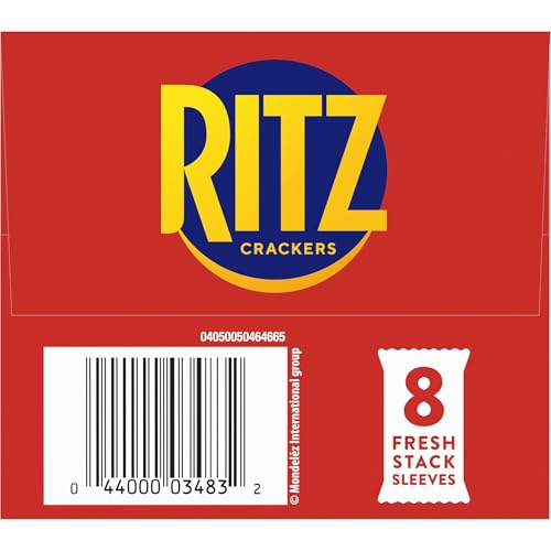RITZ FRESH STACKS WHOLE WHEAT CRACKERS, TRAVEL SNACKS, 11.6 OZ (8 MULTI SNACK PACKS)