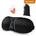 Smartmago 3D-Contoured Sleep Mask with Earplugs, Adjustable Eye Masks for Sleeping, Lightweight and Comfortable, Best Eyeshades for Travel, Shift Work, Naps, Night Blindfold(4th Generation)