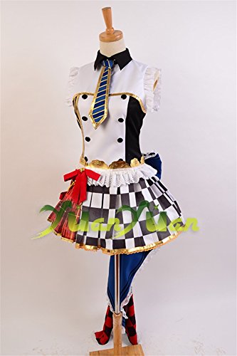 Ya-cos LoveLive! Rin Hoshizora Cafe Maid Uniform Cosplay Costume - Image 4