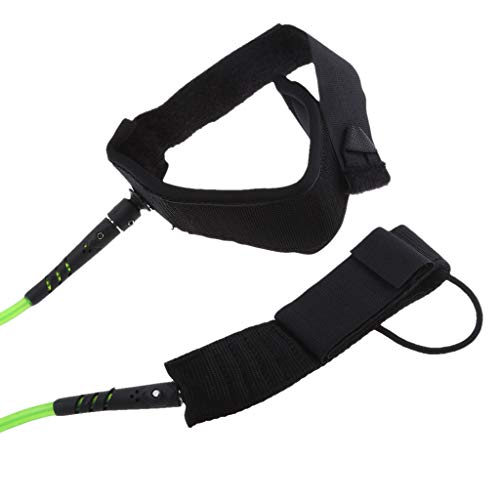 image for Prettyia 8ft 6.5mm Surfboard SUP Leash - Deluxe TPU Surfing Leg Rope w