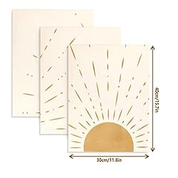 Boho Minimalist Wall Art Set of 3 - Framed Canvas