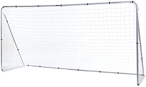 Amgym サッカーゴール スチール スポーツ 競技用 裏庭 ホーム 子供用 組み立て簡単 6x4フィート アウトドア 12x6フィート サッカー練習補助具 期間限定特別価格