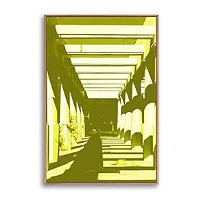Framed Canvas Wall Art for Living Room, Bedroom Colorful Corridor Canvas Prints for Modern Home Decoration Ready to Hang - 16"x24" inches