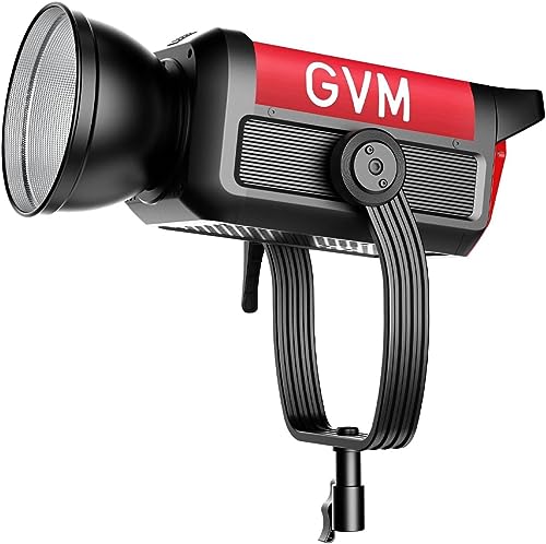 GVM LED Video Light Bownes, 650W Two-Tone 2700K-6800K COB Studio Light Photography Continuous Light 81300Lux@1m Photo Light for Video Studio Film YouTube Streaming, 12 Effects CRI/TLCI97+ DMX/APP Control