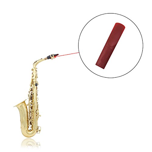 JYFY ABS Saxophone Reeds 2.5 Reed for Alto Saxophone Sax Accessories (Red) - Thumbnail 3