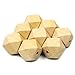 20pc 20mm Wood Spacer Beads Unfinished Geometric Beads Jewelry for Diy Wooden Necklace