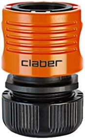 Claber 8606 1/2 Box 8606 Quick Connector, Orange, 12mm Internal Diameter