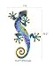 LIFFY Metal Lizard Wall Decor Handmade Glass & Metal Outdoor Gecko Wall Art for Patio Fence Pretty Gift Idea Make Your Garden Unique