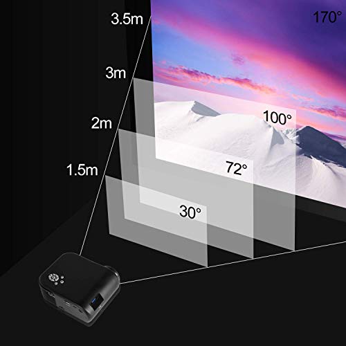 ODLICNO-Mini-Proyector-Porttil-Multimedia-Proyector-de-Cine-en-casa-proyector-Compatible-con-Full-HD-1080P-HDMI-VGA-Dual-USB-AV-TF-Computadora-Porttil-Telfono-Inteligente-Negro