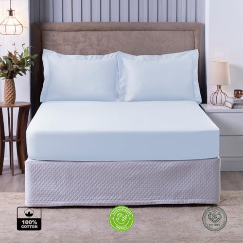 Fronha 300 Fios Algodão 70x50 com Aba 5cm Debrum Macia Soft (2, Branco)