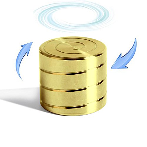DODOMAGXANADU Vortecon Kinetic Spinning Desk Toy Anxiety Relief Fidget Toys with Mesmerizing Motion Creates a Mind-bending Optical illusion of Continuously Flowing Helix (Golden)