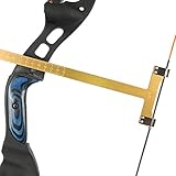 Bow Square Archery T Ruler 12 inches Measurement Compound Recurve Bow (CT013,Gold)