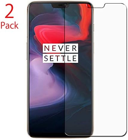 Oneplus 6T Screen Protector, Morimoku 9H Hardness HD Clear Bubble Free Installation High Responsivity Tempered Glass Screen Protector for Oneplus 6T Phone(Clear)(2pack
