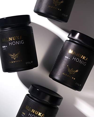 maorika - Manuka Honig 550 MGO im Glas (lichtundurchlässig) - laborgeprüft, zertifiziert aus Neuseeland (Manuka Honig mit Propolis) – Bild 6