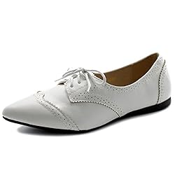Ollio Women's Ballet Shoe Flat Enamel Pointed Toe