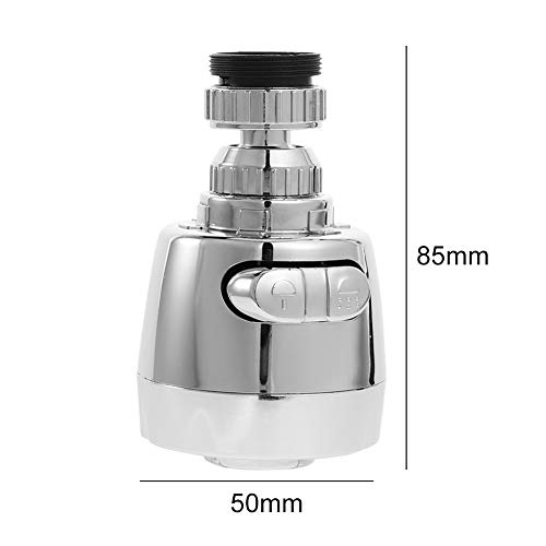 Kitchen Faucet Aerators Head Replacement 360° Rotating Water-saving Nozzle 22mm Stainless Steel Kitchen Utensils Built-in Filter Faucet Bubbler with Dual Mode