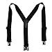 Perry Suspenders Mens Elastic Ruf-N-Tuf Hook End Suspenders (Tall Available), Tall, Black