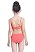 SHEKINI Girls Swimwear Ruffles Flounce Swimsuit Crochet Two Piece Bikini Bathing Suits (Plum red, 14-16 Years)
