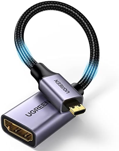 UGREEN Micro HDMI to HDMI Braided Adapter Cable Male to Female