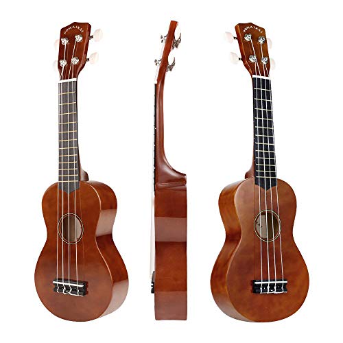 3 POMAIKAI+Ukulele+Ukuleles+Beginner+Bright+Brown