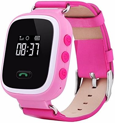 Auphi Children Smart Watch Kids Wrist Watch with Anti-lost GPS Tracker SOS Call Location Finder Functions(rose red)