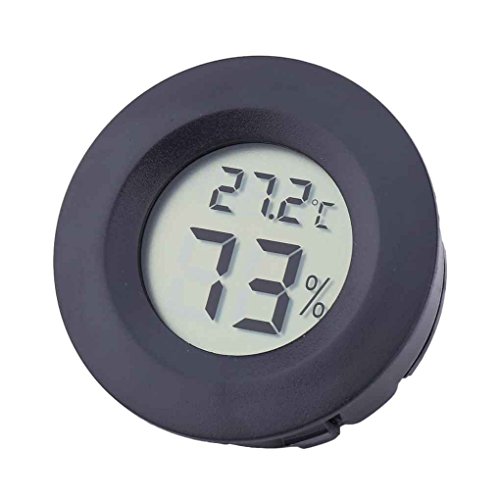 MuLuo Mini LCD Display Round Digital Thermometer Hygrometer Fridge Freezer Outdoor Indoor Temperature Meter Tester