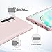 Caka Galaxy Note 10 Plus Case, Galaxy Note 10 Plus Liquid Silicone Gel Rubber Case Soft Slim Girly Women Microfiber Cloth Lining Cushion Cute Protective Case for Galaxy Note 10 Plus 5G (Pink Sand)