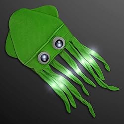 Flashing Light Up Silly Squid Hats by