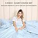 California Design Den 3 Pc King Size Duvet Cover Set -Winner Good Housekeeping Best Bedding Awards 2025, 400 Thread Count, 100% Cotton,Sateen Duvet Cover Cotton,Button Closure,Corner Ties - Light Grey