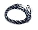 VIRGINSTONE Silver Anchor Bracelets on Colorful Nylon Ropes (Starry Sky)