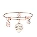 Sister Friend Expandable Charm Inspirational Bangle Bracelets Always My Sister Forever My Friend