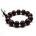 Zen Dear Unisex Natural African Blood Red Sandalwood Prayer Beads Tibetan Buddhism Mala Bracelet Necklace