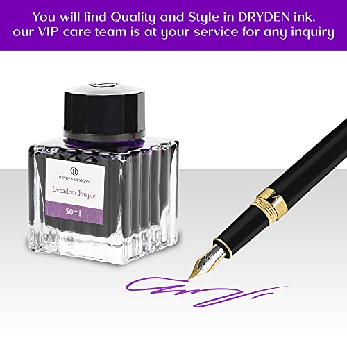 Dryden Designs Ink Bottle for Fountain Pen Luxury Edition, Smooth