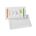 PackZen Clear Top Loading Adhesive Business Card Sleeve/Pocket (Long Side Open) - Pack of 100 - Made in The USA