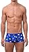 Men's USA American Flag Stars Hot Body Boxer Swimsuit By Gary Majdell Sport